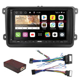 ATOTO S8VW07A4MS 7" Double DIN Android Car Stereo,Car Radio Compatible with VW Volkswagen Jetta/Tiguan/Golf/Passat,GPS Tracking, Built-in 4G, Dual BT, 4+32G
