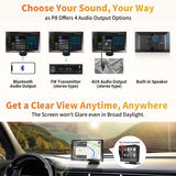 ATOTO P807PR Carplay Android Auto Senza fili, 7 pollici QLED Touchscreen Schermo per Auto con Telecamere Doppie di Registrazione in Full HD, Telecomando, Luminosità Adattiva con WDR
