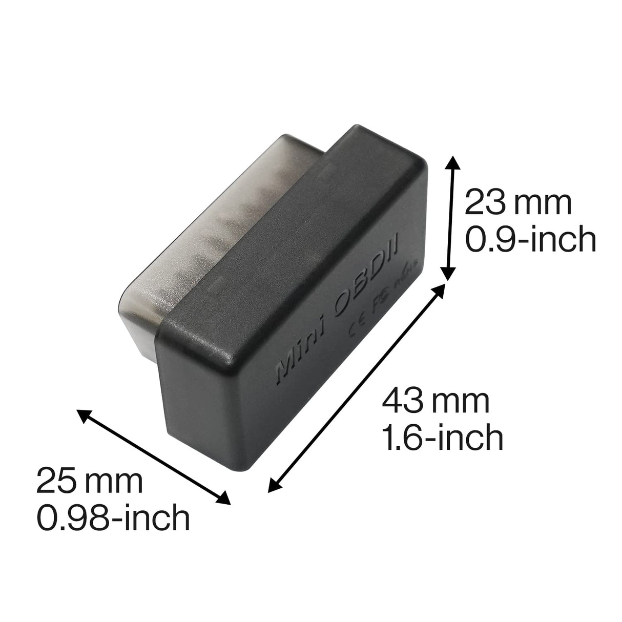 ATOTO AC-4450 Bluetooth OBDII/OBD2 Scanner diagnostico per auto/strumento di scansione solo per autoradio Android serie ATOTO A5/A6/S8/P9/X10 - compatibile con l'app Torque