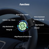 ATOTO AC-44F6 Telecomando wireless stile braccialetto con pulsanti luminosi, mappatura dei tasti, solo per ATOTO P5, P8, P9 stereo portatile per auto,non compatibile con le serie ATOTO A5/A6/F7/S8/X10