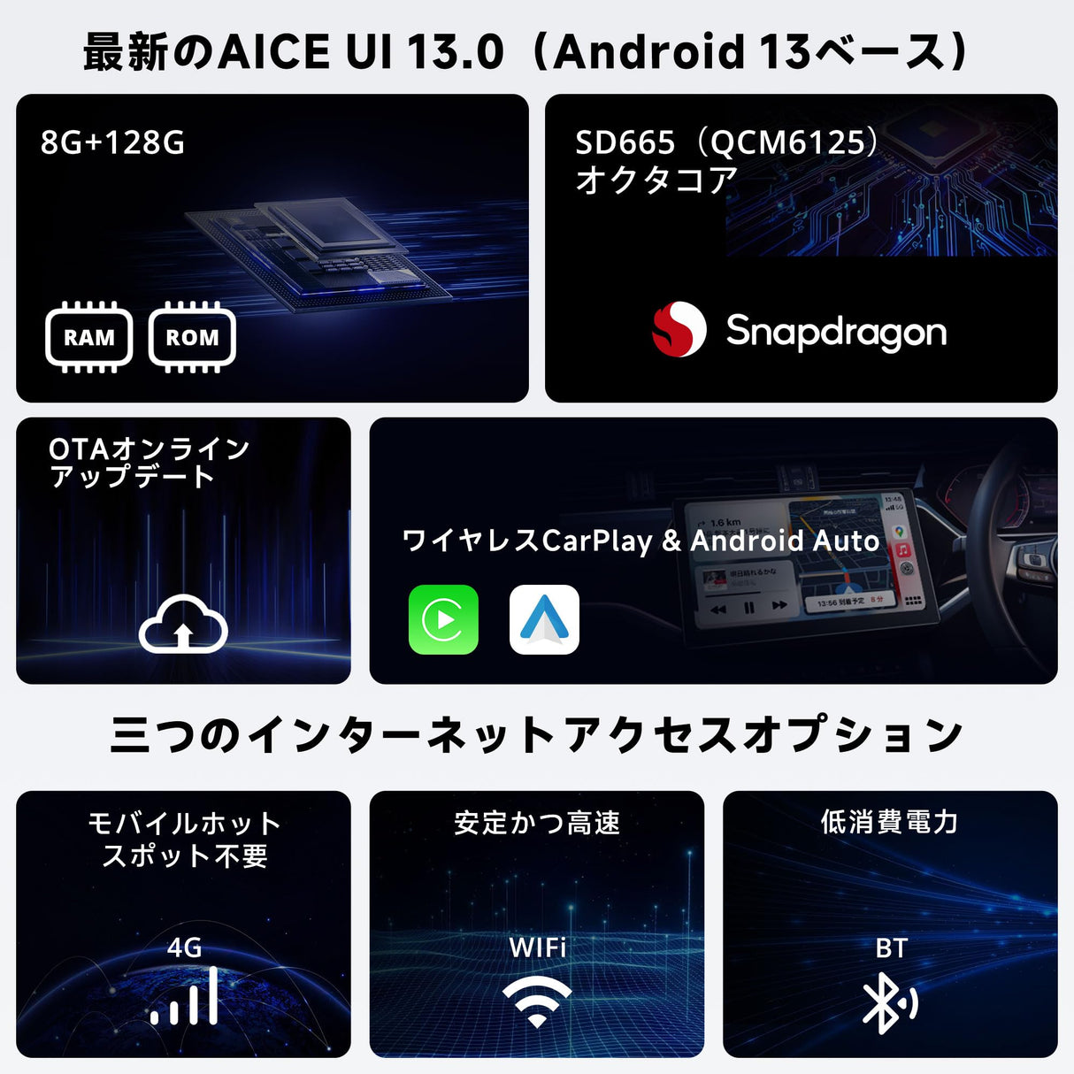 [最新] ATOTOZONE X10G2B7E 7インチAndroidカーナビ、ChatGPT AIに話しかける、8G + 128G ダブルDIN カーステレオ、4G LTE、ワイヤレスCarPlay＆Android Auto、デュアル電話接続＆2 Bluetooth、4ch全帯域、デュアルchサブウーファー出力、2ミッド、2ツイーター、36B-EQ、録画機能付きデュアルカメラ入力