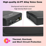 ATOTO 10 inch Under Seat Powered Car Subwoofer with Built-in Amp, Ultra Slim Active Amplified Subwoofer with Variable Bass Boost, 400W Max Power, Remote Sub Control