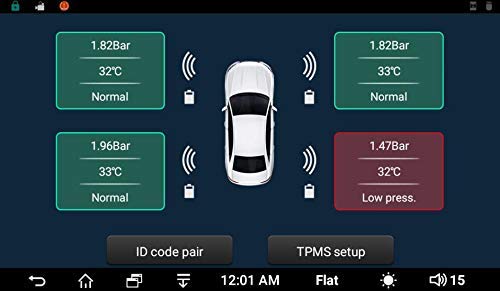 ATOTO AC-UTP1 USB TPMS Tire Pressure Monitoring System for ATOTO A5/A6/S8/X10 Head Unit (External Sensors)
