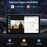 ATOTO CB6A-BK-S01 AI Box for CarPlay with Bluetooth OBD2 Scanner, 2025 Wireless CarPlay Adapter, YouTube, Plug & Play, AI Assistant, Dual Bluetooth, GPS Tracking, 4G LTE, 4GB+64GB