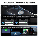 ATOTO AD3APL-GY Magic Box: CarPlay y Android Auto inalámbricos 2 en 1; convierte CarPlay con cable a inalámbrico; instalación sencilla (Plug & Play)