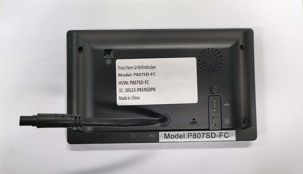 ATOTO P8 Portable Wireless Carplay Android Auto Screen, 7" QLED Glare-Suppressing Car Stereo with GPS Navigation,1080P Dash Cam, WDR & Auto Dimmer, Remote Control, Voice Assistant, P807SD-FC