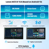 ATOTO X10G211E 10" QLED Android Car Stereo - 8GB/128GB, Wireless CarPlay/AA, 4G LTE, Dual Mic, HDMI, GPS