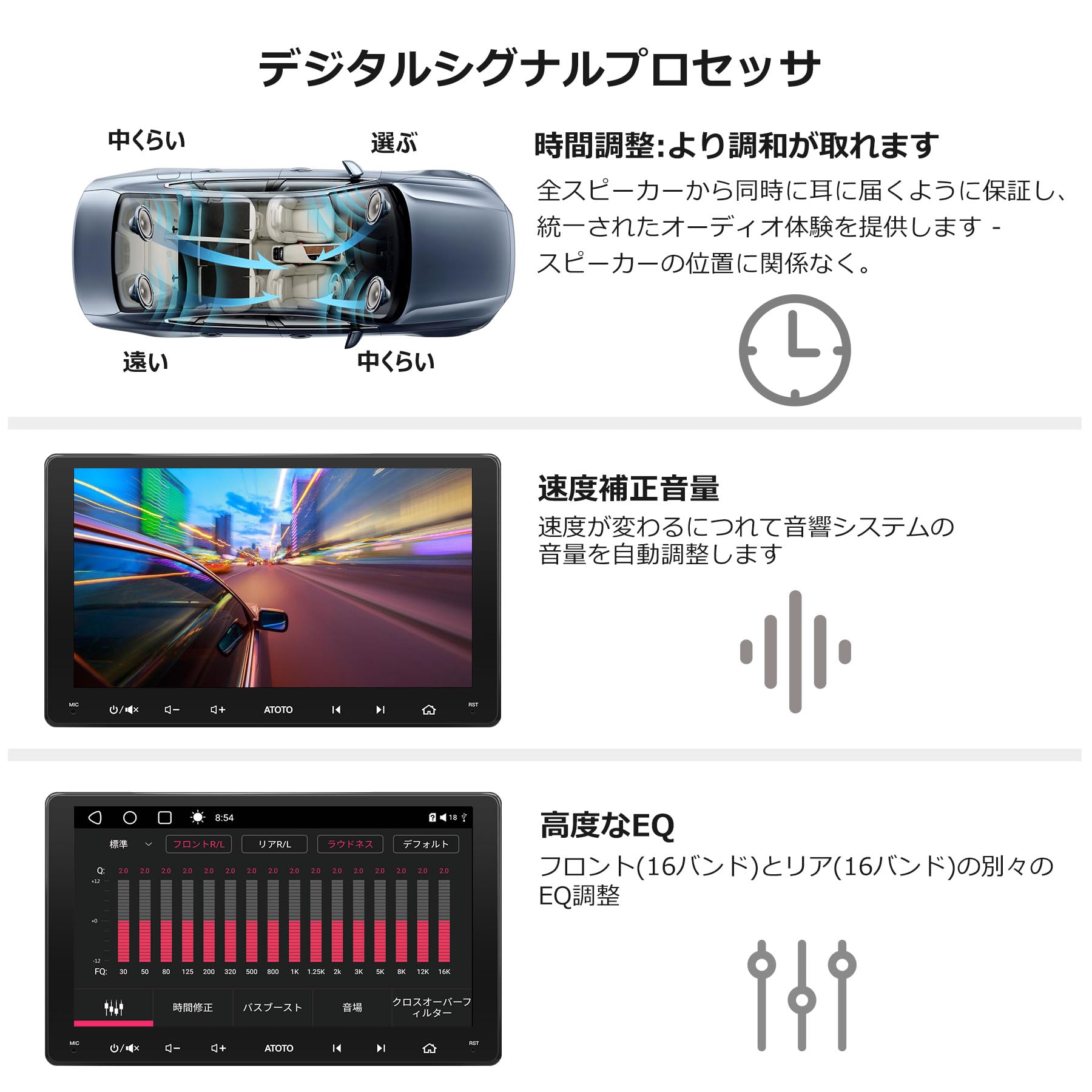 ATOTO S8 9インチ2DIN Android カーナビ ディスプレイオーディオ ATOTO S8 9インチ2DIN Android カーナビ ディスプレイオーディオ