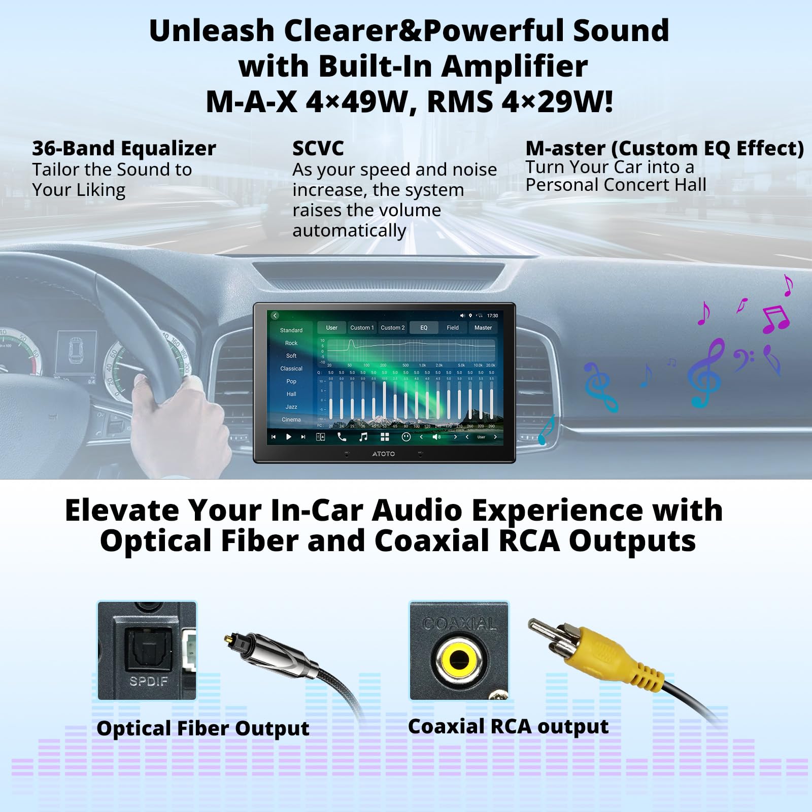 ATOTO X10 10インチ QLED] ATOTOZONE X10G211E ATOTO X10 10型 QLED 2DIN ディスプレイオーディオデュアルカメラ