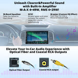 ATOTOZONE 7" AI Android Double Din Car Stereo, 8G+128G Audio Head Unit Navigation, 4G LTE, Wireless Carplay & Android Auto, Dual Phone Connection& BT, 36B-EQ, HDMI Input,with Backup Cam, X10G2A7E-R2