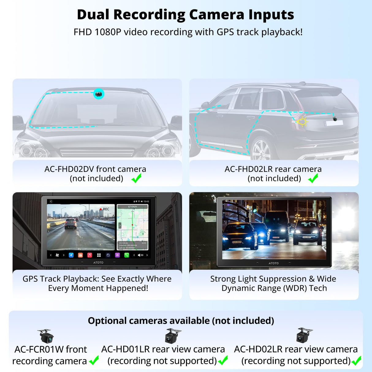 ATOTO X10G211E 10" QLED Android Car Stereo - 8GB/128GB, Wireless CarPlay/AA, 4G LTE, Dual Mic, HDMI, GPS