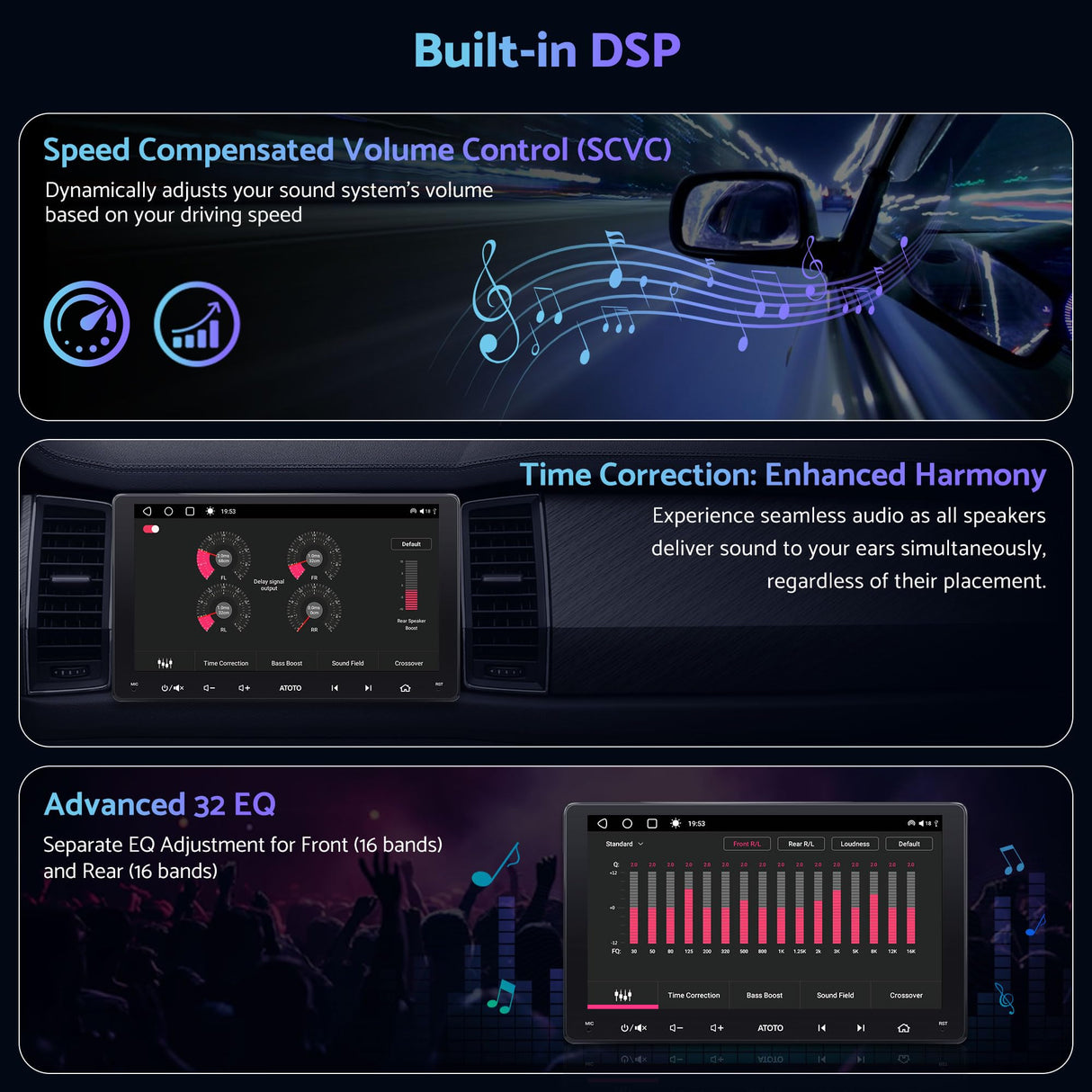ATOTO S8 8-Core 9" Android Double Din Car Stereo,QLED Touchscreen,Wireless CarPlay & Android Auto,Dual Bluetooth, GPS Tracking, SCVC,4G LTE/WiFi&BT&USB Tethering