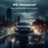 ATOTO AC-HD04LR Caméra de Recul Voiture 1080P HD, Vue Directe sur Écran, Vision Nocturne, Étanche IP67, Grand Angle 168°, Compatible Autoradios ATOTO P5/P9