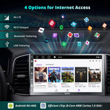 [4G LTE WiFi] 【RevcarX 】 A6 7" 8 Core 4G+64G Android Autoradio Doppel-Din-Radio, Kabelloses CarPlay und Android Auto, QLED-Touchscreen, 2 Bluetooth, MirrorLink, GPS/FM/RDS/DSP, A6G2B7PL