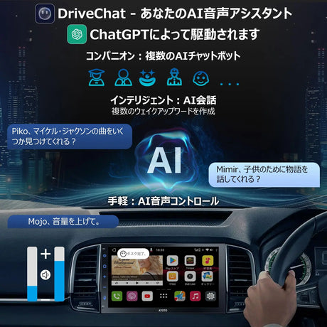 ATOTO S8G2B74MS 7インチ 2DIN ディスプレイオーディオ、QLED スクリーン、ワイヤレス Android Auto &amp; CarPlay、GPSナビ、4G+32G、4G LTE対応、WiFi/BT/USB接続、デュアルBluetooth、LRV、SCVC搭載