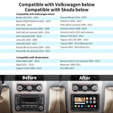 ATOTO S8VW07A4MS 7" Double DIN Android Car Stereo,Car Radio Compatible with VW Volkswagen Jetta/Tiguan/Golf/Passat,GPS Tracking, Built-in 4G, Dual BT, 4+32G