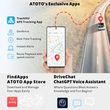 ATOTO P907PR 7-Zoll Tragbare Auto-Stereoanlage QLED Touchscreen, Wireless CarPlay &amp; Android Auto, MirrorLink, 4G LTE, GPS-Tracking, 4G+32G, HDMI-Eingang, Auto-Dimmer, Dual-Bluetooth