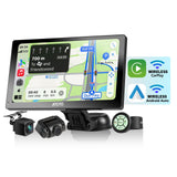 ATOTO P807PR Carplay Android Auto Senza fili, 7 pollici QLED Touchscreen Schermo per Auto con Telecamere Doppie di Registrazione in Full HD, Telecomando, Luminosità Adattiva con WDR