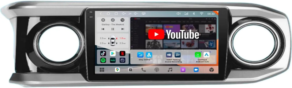 ATOTO S8LTAC10ADM 10.1" Android Car Stereo for Toyota Tacoma 2016–2023, Wireless Apple CarPlay & Android Auto, 4G LTE, QLED Display, DSP, GPS Navigation, Bluetooth 5.1