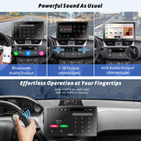 ATOTO 4G+32G Android Car Stereo Portable Carplay Android Auto Car Screen, 9 Inch QLED Touchscreen Car Radio with GPS Navigation, 4G LTE, Dual BT, SWC, External Microphone, P909PR