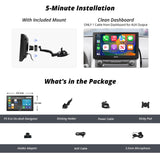 ATOTO P5 9 inch Portable Wireless CarPlay Android Auto Car Stereo, Glare-Suppressing QLED Carplay Screen for Cars, GPS Navigation,Bluetooth, AUX/FM Output, Phone Mirroring, Voice Assistant, P509SD