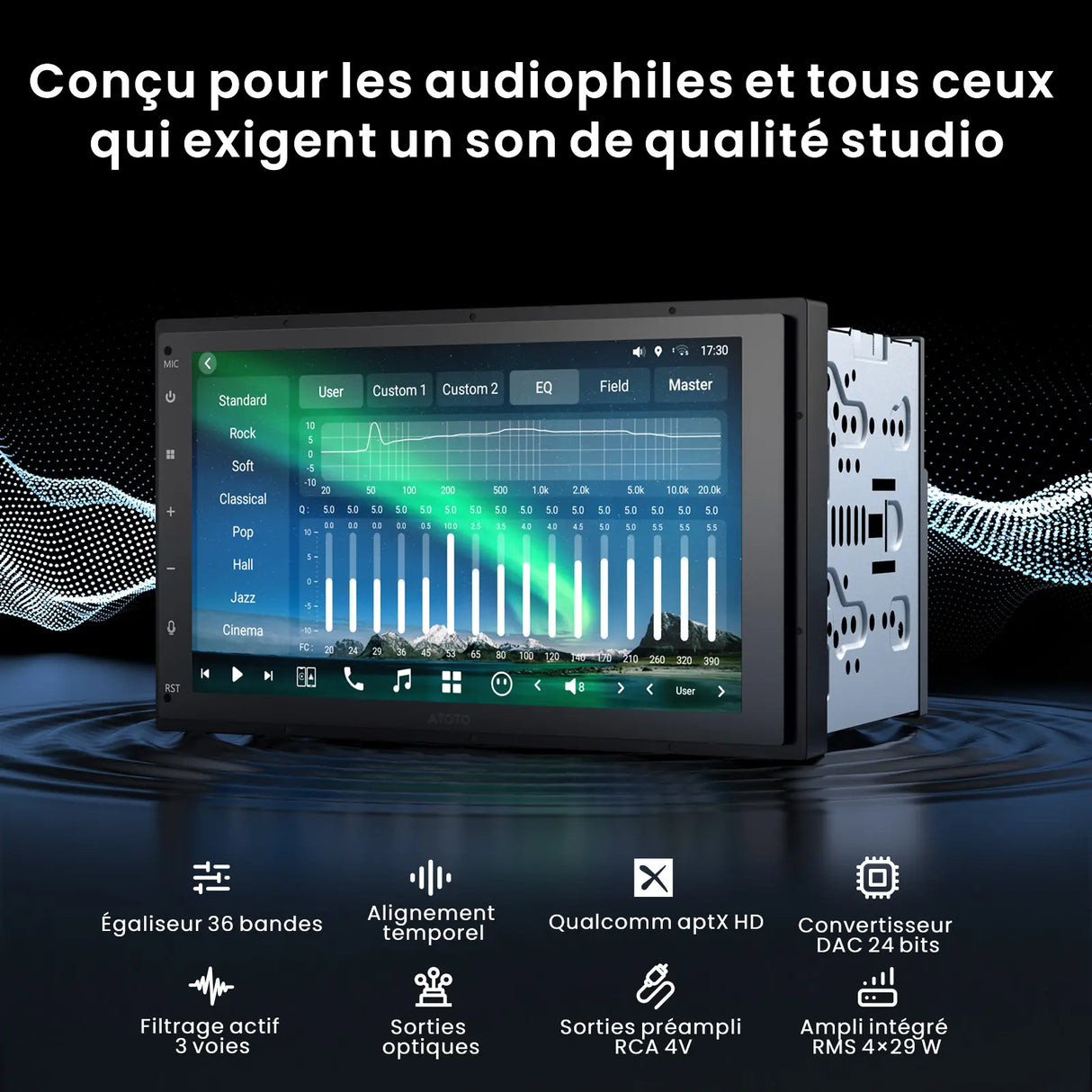 ATOTO X10G2B7E-R3 7" QLED Autoradio Android 2 Din, 8+128G, Carplay sans Fil & Android Auto, 4G LTE, Assistant Vocal IA, Suivi GPS, Microphone Double & Bluetooth,Dash Cam, LRV, Entrée HDMI