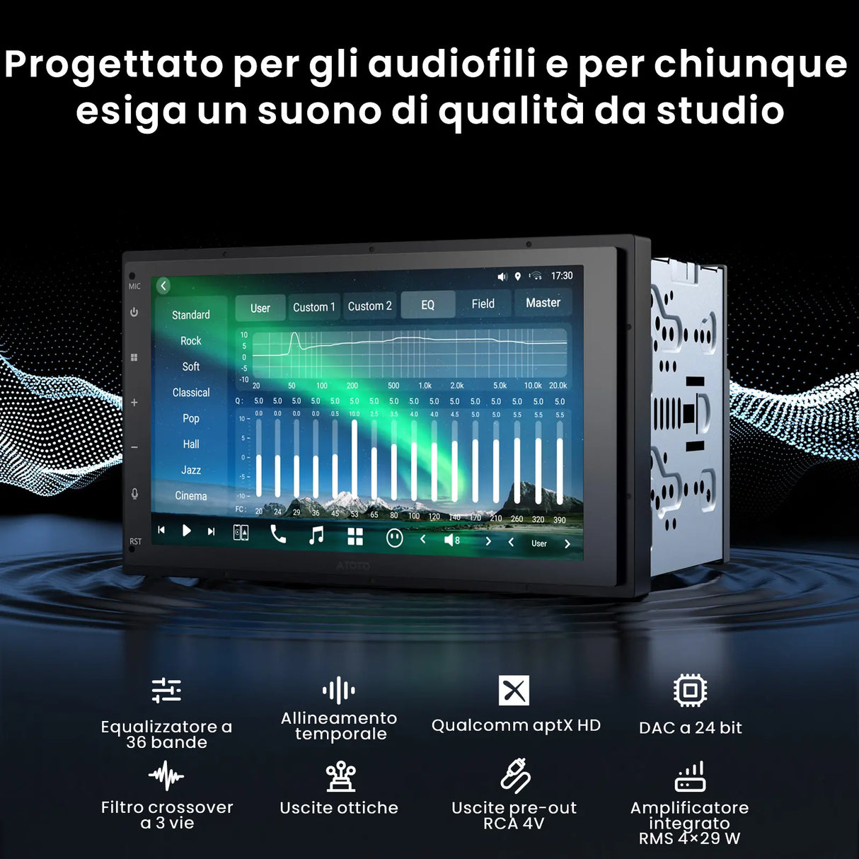 ATOTO X10G2B7E-R3 Autoradio Android 2 DIN 7" QLED – CarPlay e Android Auto Wireless, 4G LTE, Assistente Vocale AI