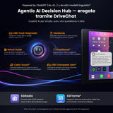ATOTO A7G225PKL  Autoradio Double Din Android da 12,5", 8 Core, 4G+64G, 4G LTE/Wi-Fi/Bluetooth Tethering, Wireless CarPlay e Android Auto, Amplificatore e DSP Integrati, Sensore G