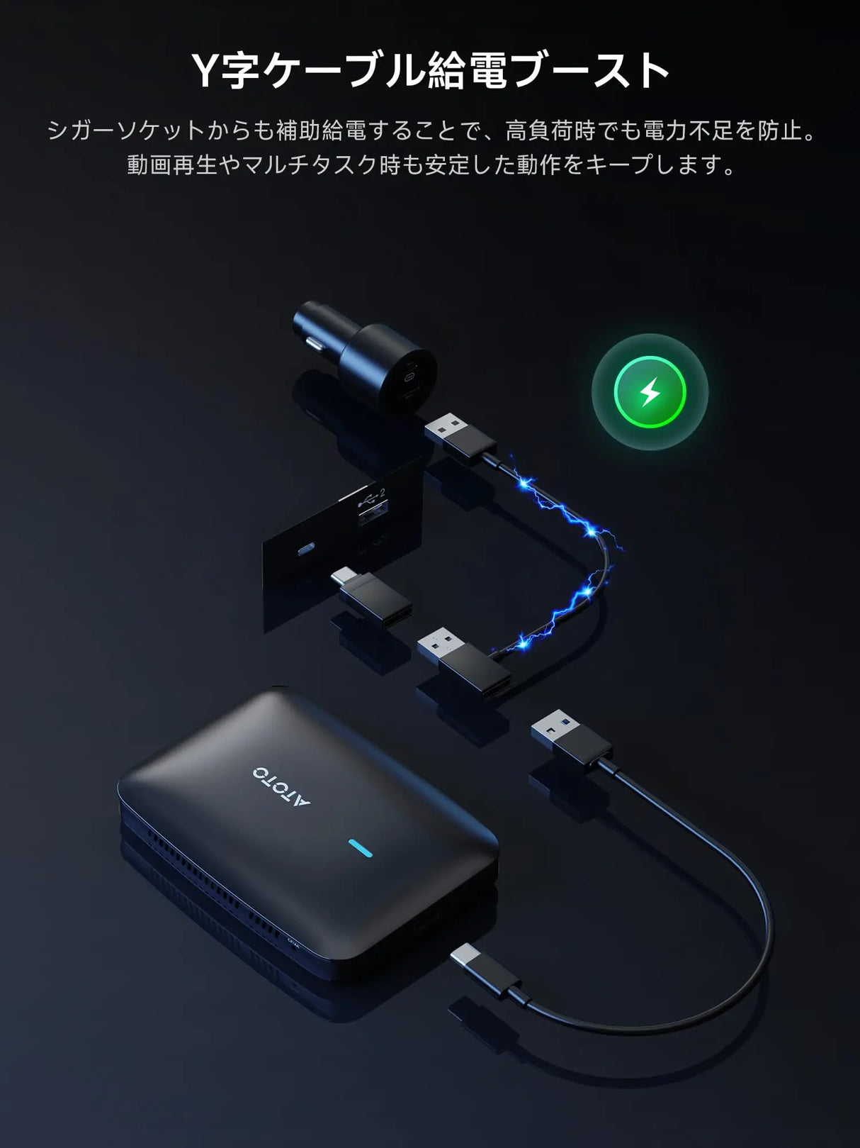ATOTO アトト CB4A AIbox ATOTO CB4A ワイヤレスコントローラー｜AI DriveChat・YouTube/Netflix対応