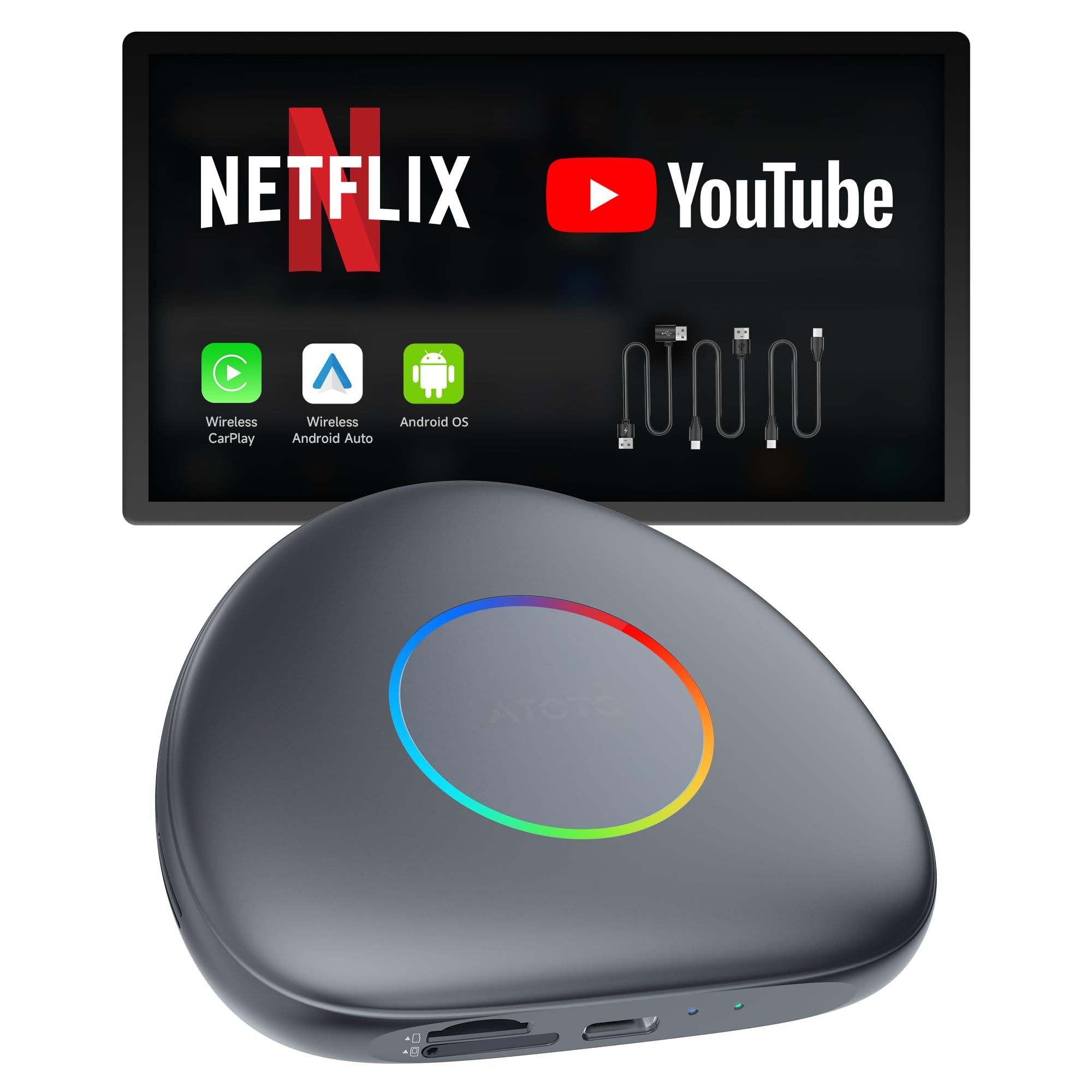 ATOTO CB6 CarWave, Wireless Carplay Adapter