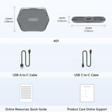 ATOTO AD1 Wireless CarPlay Adapter with HDMI, 2-in-1 Dongle for Wired CarPlay Cars, Plug & Play HDMI Multimedia Hub for TV Box, Game Console, DVD/Blu-ray, Bluetooth 5.2, OTA Updates