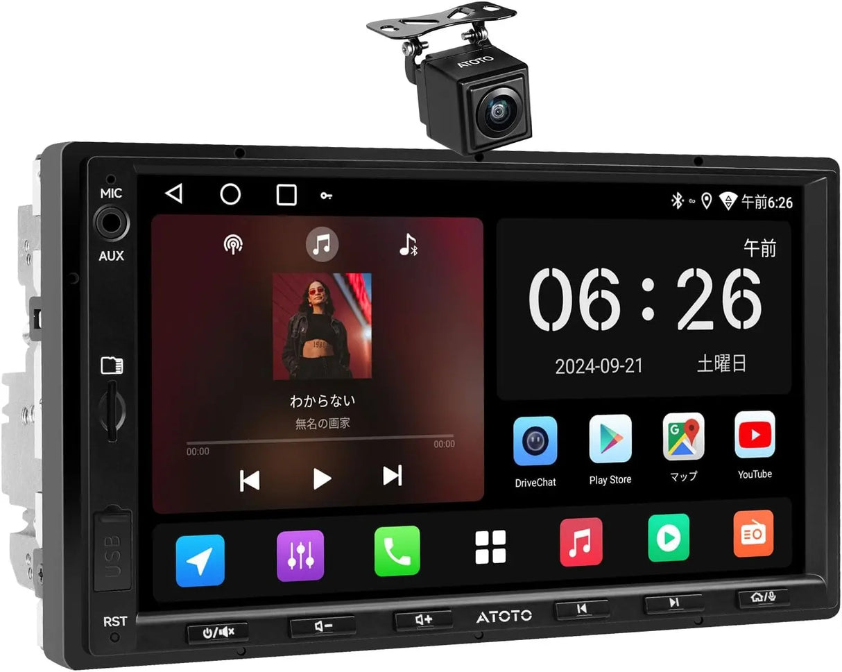 ATOTO A5L Android 2DIN ディスプレイオーディオ、7インチアンドロイド