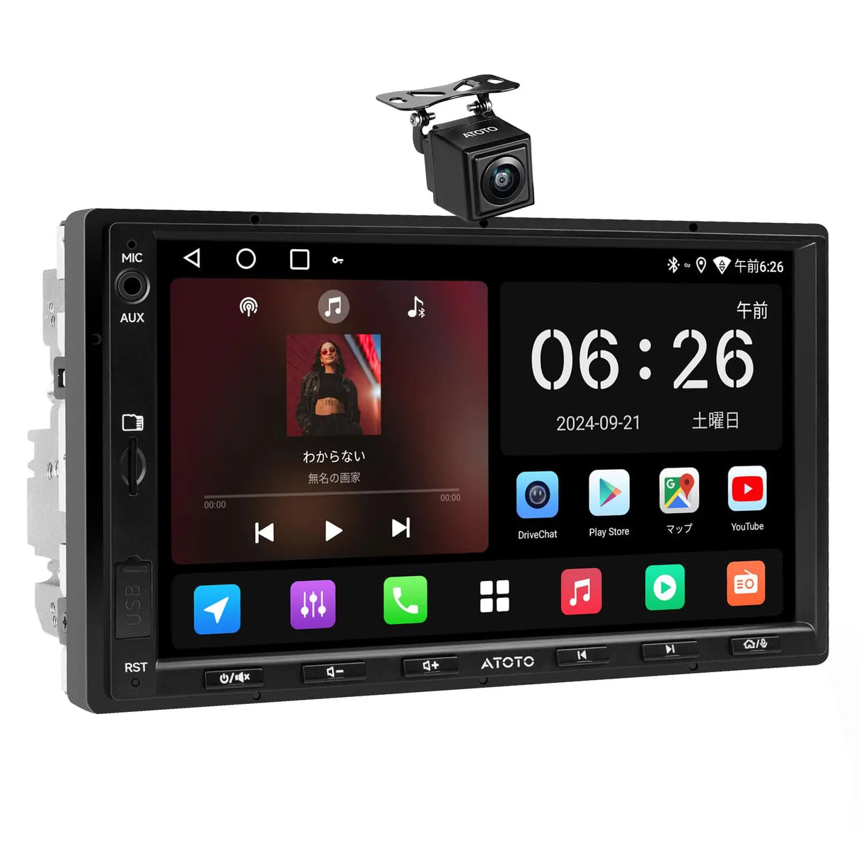 ATOTO A5L 7インチ Androidナビ 箱・付属品完備 動作確認済 ATOTO A5L Android 2DIN ディスプレイオーディオ、7インチアンドロイド