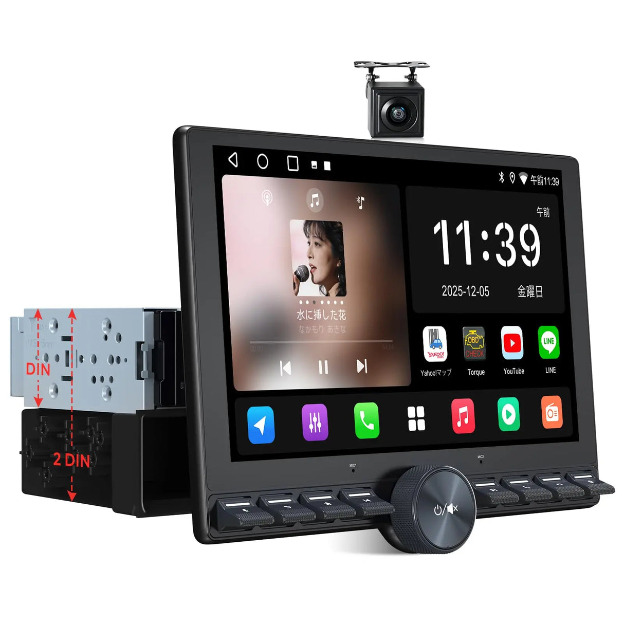 ATOTO A5L 10インチ1DIN 2DIN 対応 ディスプレイオーディオ | バック