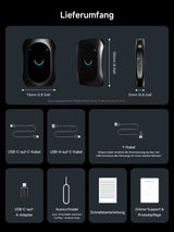 ATOTO CB7SBX CarPlay Wireless Adapter Android Auto AI Box, HDMI In/Out, Android 8GB+128GB, 4G LTE, Dual-BT/WLAN, GPS, OTA, OBD, DriveChat AI, Netflix/YouTube/TikTok