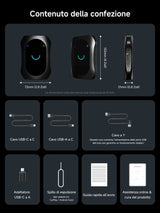 ATOTO CB7SBX CarPlay Wireless Adapter Android Auto AI Box, HDMI In/Out, Android 8GB+128GB, 4G LTE, Dual Bluetooth, DriveChat, AI Box for Netflix/YouTube/TikTok/TF Card