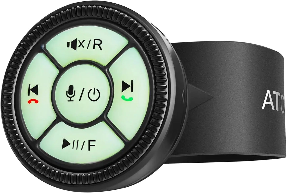 ATOTO AC-44F60 Wireless Remote for X10 - Voice Control, Luminous Buttons, Durable ABS+PC (-45°C to 85°C), Watchband Style, Easy Install