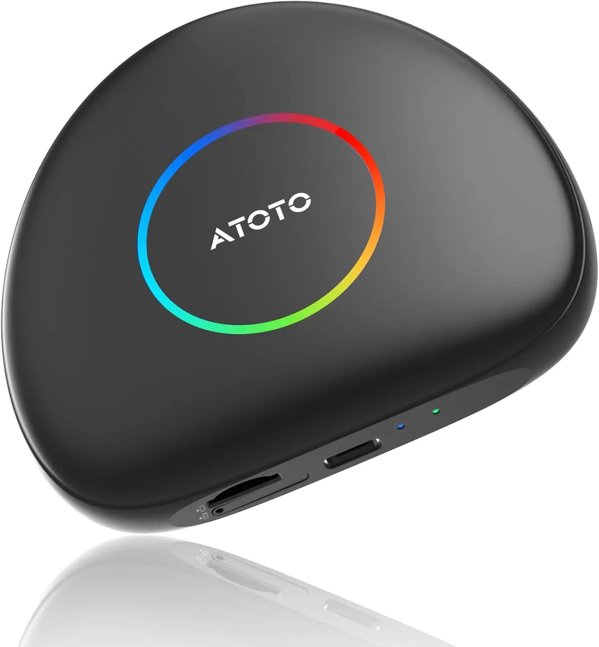 ATOTO CB6C Kabelloser CarPlay-Adapter Android 13 KI-Box, 4G LTE, 4 GB + 64 GB, TrackHU GPS &amp; DriveChat KI, Dualband-WLAN, BT 5.0, Plug &amp; Play-Smart-Box 