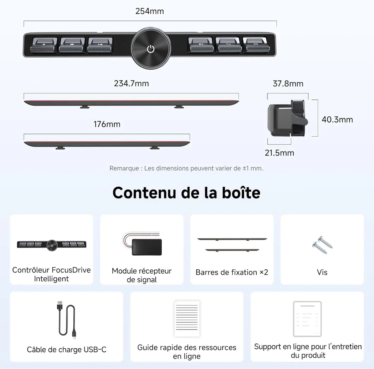 ATOTO AC-44F20 Télécommande sans Fil Autoradio avec Touches Rétroéclairées, Montage Souple et Bouton Personnalisable, Compatible avec A6, A5L, S8 (sauf S8 PN), X10, V10 et Autres Marques SWC Learning