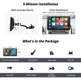 ATOTO P5 9" Portable Car Stereo,Touch Screen QLED Glare-Suppressing, Bluetooth, AUX/FM Output,MirrorLink, GPS Navi, Steering Wheel Control