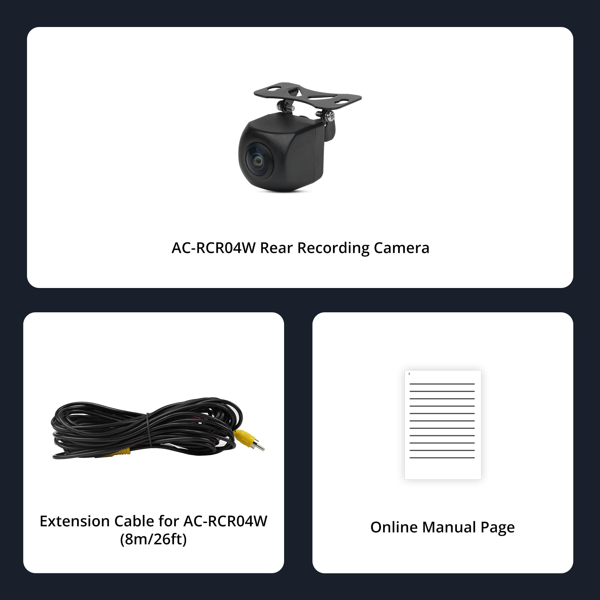 ATOTO S8 プレミアム10.1インチ + リアカメラ ATOTO 1080P Waterproof Rearview Camera - Wide Angle, Night Vision