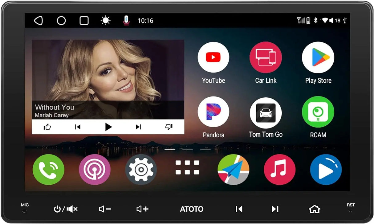 [9 ポロチ] ATOTO A6 PF Doppio DIN Android Autoradio、Senza Fili CarPlay e Android Auto、ディスプレイ IPS、Doppio BT、インターネット接続 WiFi/BT/USB、HD LRV、2G+32G、A6G209PF