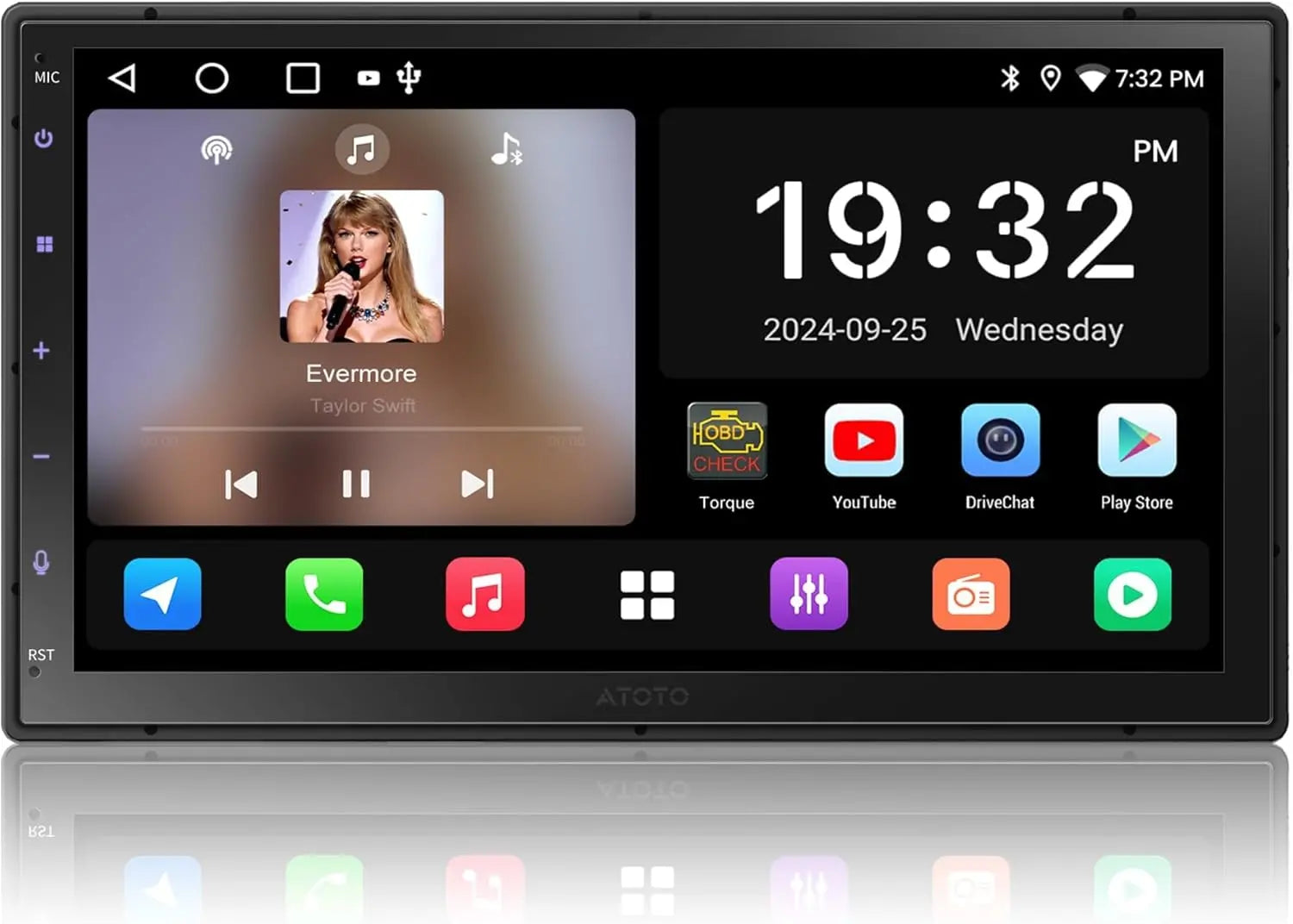 【7インチ】ATOTO F7 WE カーオーディオナビゲーション ATOTO F7 WE 7inch Double DIN Car Stereo, Wireless CarPlay & Wireless A