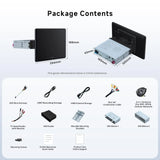 ATOTO X10G110E 10" QLED AI Android Autoradio 1 DIN, Integrated Navigation, 8G+128G, 4G LTE, Floating Screen, Wireless CarPlay & Android Auto, Dual Phone Connection & Bluetooth