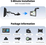 ATOTO P8 Portable Car Stereo, Wireless CarPlay & Wireless Android Auto, 7inch QLED Glare-Suppressing Touchscreen, WDR&Auto Dimmer, Bluetooth, Remote Control, AUX/FM Output, P807SD-RM