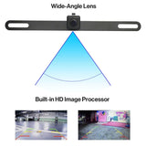 ATOTO AC-4486 Hidden License Plate Camera - 1080P HD, Waterproof, Night Vision, Stealth Install