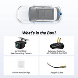 ATOTO AC-FHD02LR Cámara Trasera 1080P con Grabación, WDR, Supresión de Luz, Reproducción de Pista GPS, Ángulo 140°, IP67, Visión Nocturna, Grabación en Bucle, LRV – Compatible con Serie X10