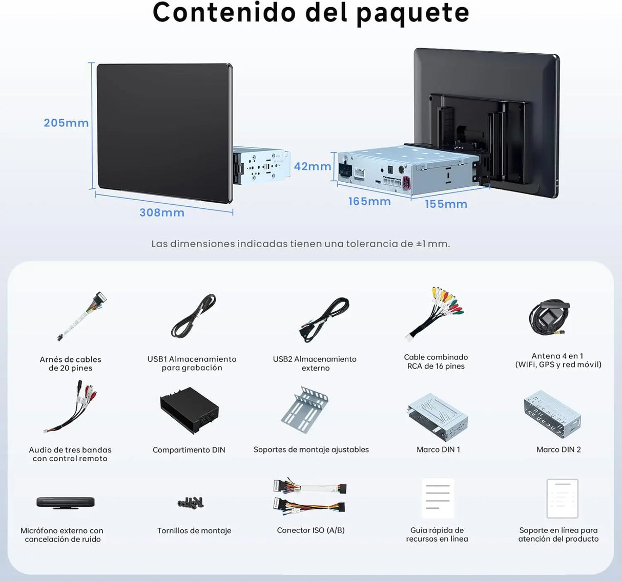 ATOTO 14.1" QLED X10G141E 1 y 2 DIN Radio Android, 8GB+128GB, Pantalla Flexview, Sonido 7.1.2 CH, CarPlay y Android Auto inalámbricos, 4G LTE, Wi-Fi Doble Banda, 36B-EQ, HDMI IN