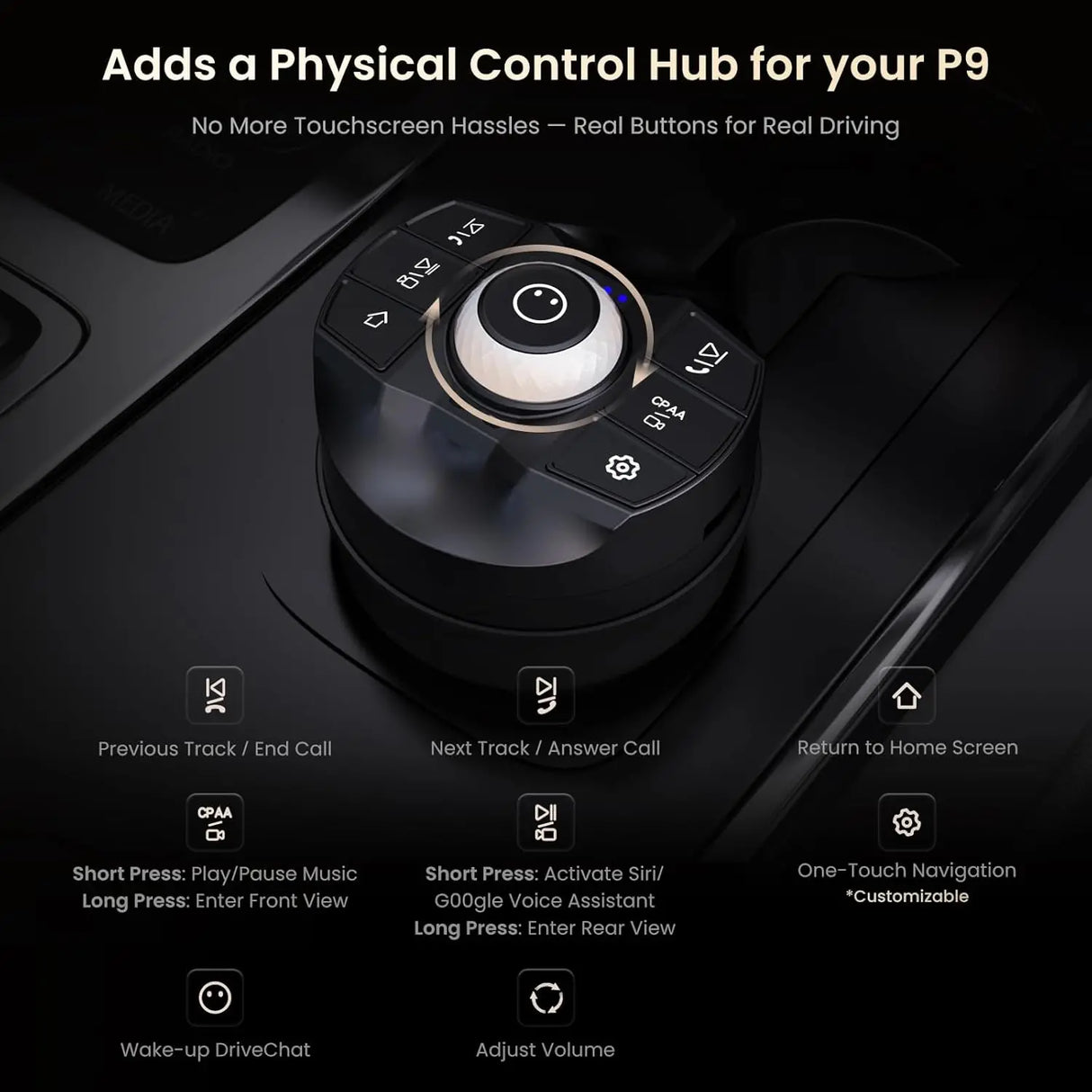 ATOTO AC-CG2M3CB, P9 Universal Car Cigarette Lighter - 12V/24V Compatible, Easy Install, Durable Design
