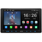ATOTOZONE Android Autoradio 2 Din 9 Pouces, CarPlay&Android Auto sans Fil, Radio Écran Tactile avec GPS Navi, Tethering Wi-FI/Bluetooth/USB, Égaliseur 24 Bandes, FM/AM/RDS, HD LRV, A5LG209T